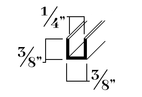 C20606; for 1/4 in. 3/8 x 3/8 x 1/16