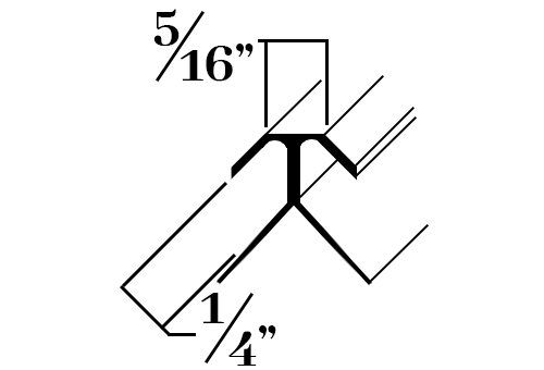 G852; Outside Corner for 1/4 in