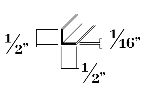 A208; 1/2 x 1/16 in