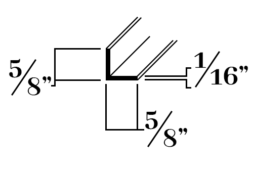 A210; 5/8 x 1/16 in