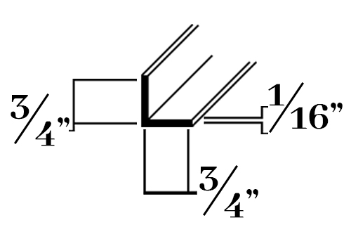 A212; 3/4 x 1/16 in