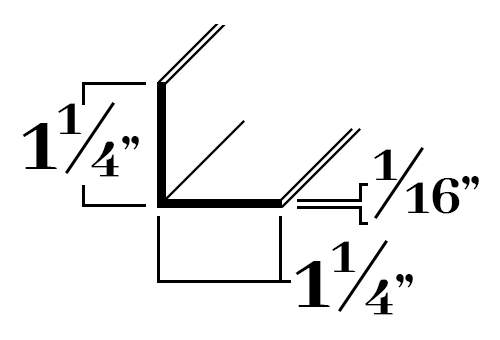 A220; 1¼x 1/16 in