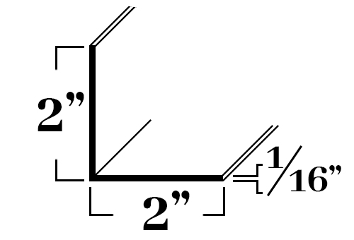 A232; 2 x 1/16 in