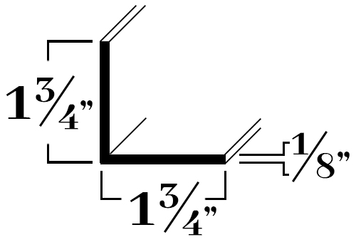 A428; 1¾ x 1/8 in