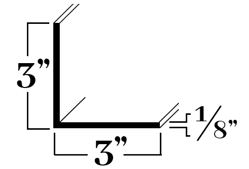 A448; 3 x 1/8 in