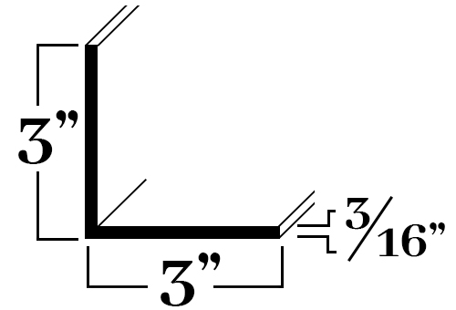 A648; 3 x 3/16 in