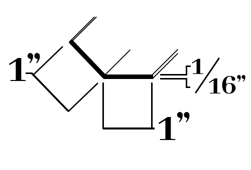 AC216; 1 x 1/16 in w/135°