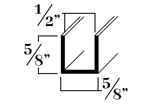 C21010; For 1/2 in. 5/8x 5/8x 1/16