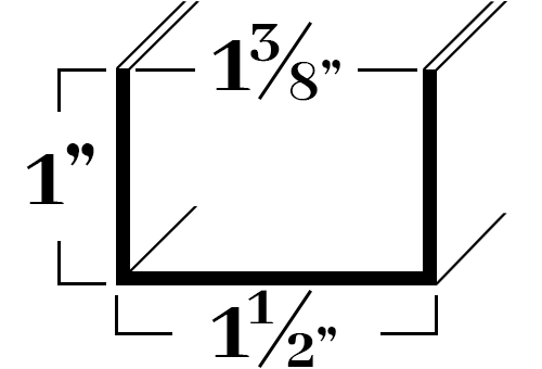 C21624; For 1-3/8 1x 1½x 1/16