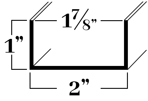 C21632; For 1-7/8 1x 2x 1/16