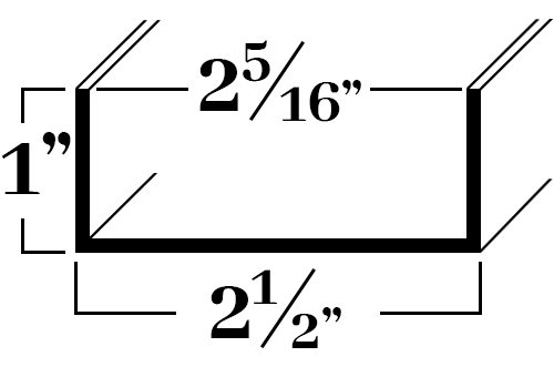 C21640; For 2-5/16 1x 2½x .080