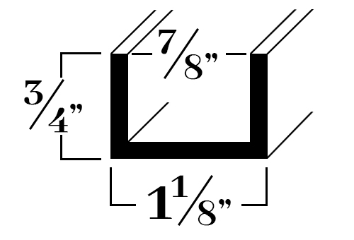 C41218; For 7/8 in. 3/4x 1-1/8x 1/8