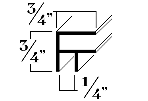 G250; Corner for 1/4 in