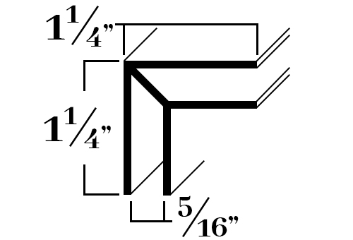G313; Corner for 5/16 in