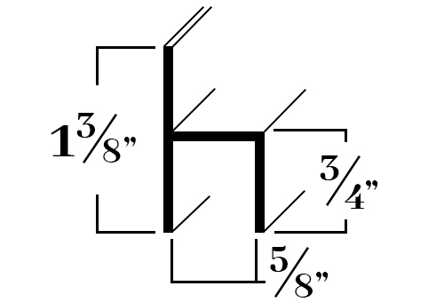 H625; For 5/8 in