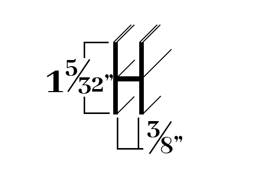 HU374; For 3/8 in