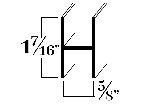 HU625; For 5/8 in