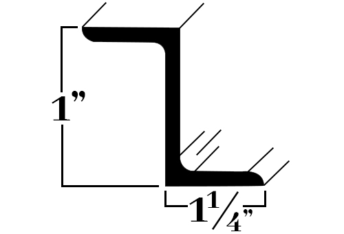 Z62032; 1¼ x 2 x 1¼ x 3/16 in