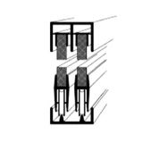 Brunner Enterprises - 100 Ridge Rd, Lackawanna, NY 14218 - Aluminum Supplier in Lackawanna, New York - Aluminum Door Track - D1348_ Hidden Wheels Lower Track Set - Image 0001