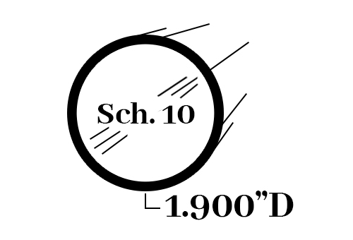 R315; 1 1/2 in. Schedule 10 Pipe