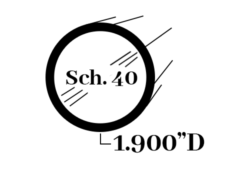 R316; 1 1/2 in. Schedule 40 Pipe