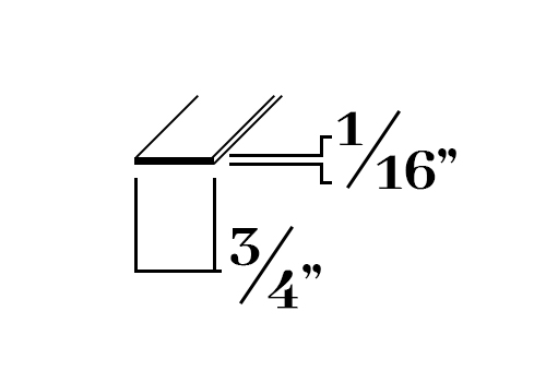 B212; 3/4 x 1/16 in