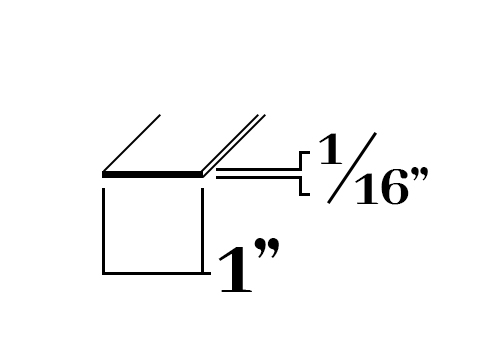 B216; 1 x 1/16 in