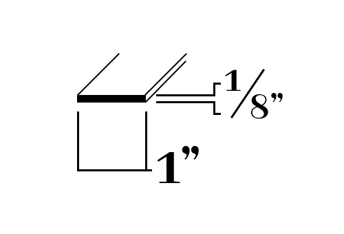 B416; 1 x 1/8 in