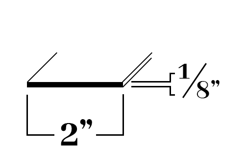 B432; 2 x 1/8 in