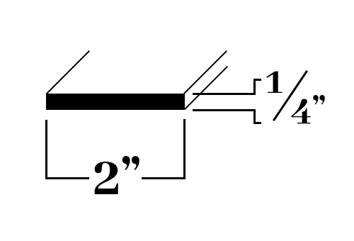 B832; 2 x 1/4 in