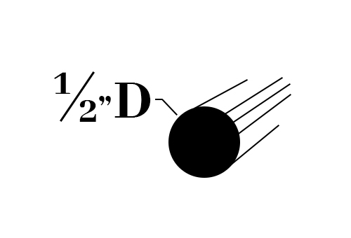 BR08; 1/2 in Round Rod