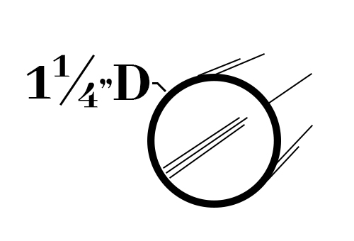 R20.05; 1 1/4x .050 Round Tube