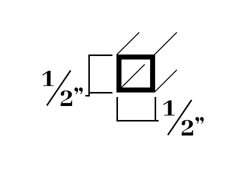 S082; 1/2x .062 Square Tube