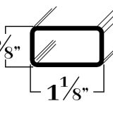 Brunner Enterprises - 100 Ridge Rd, Lackawanna, NY 14218 - Aluminum Supplier in Lackawanna, New York - Aluminum Tube - S10182_5-8x 1 1-8 Rectangular Tube - Image 0001