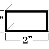 Brunner Enterprises - 100 Ridge Rd, Lackawanna, NY 14218 - Aluminum Supplier in Lackawanna, New York - Aluminum Tube - S16323_1 x 2 Rectangular Tube - Image 0001