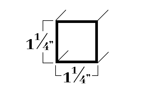 S202; 1 1/4x .062 Square Tube