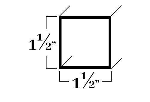 S242; 1 1/2x .062 Square Tube