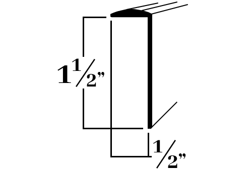 G668; 1½ x 1/2 in. Edging