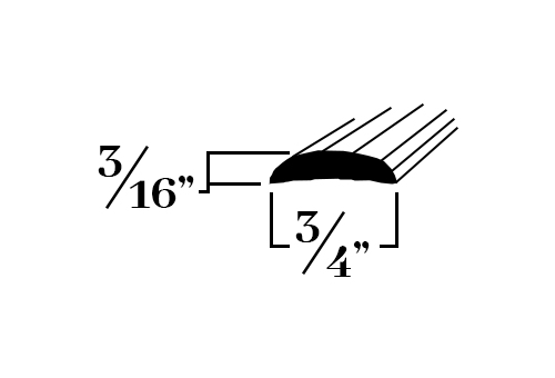 M182; Aluminum Rub Rail