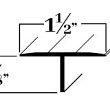 Brunner Enterprises - 100 Ridge Rd, Lackawanna, NY 14218 - Aluminum Supplier in Lackawanna, New York - Aluminum Boat & RV Molding - M422_Aluminum Hatch 'T' Molding - Image 0001