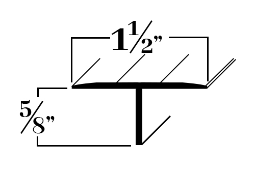 M422; Aluminum Hatch ‘T’ Molding