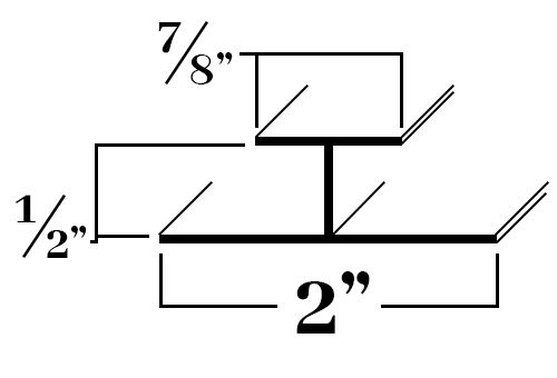 G501; Division Bar for 1/2 in. 7/8 in. Face