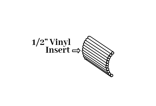 G142; 1/2 in. Vinyl Insert For Use In G140 and G141