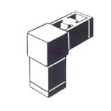 Brunner Enterprises - 100 Ridge Rd, Lackawanna, NY 14218 - Aluminum Supplier in Lackawanna, New York - Tubing Connectors - PF21_2-Way Corner Connector - Image 0001