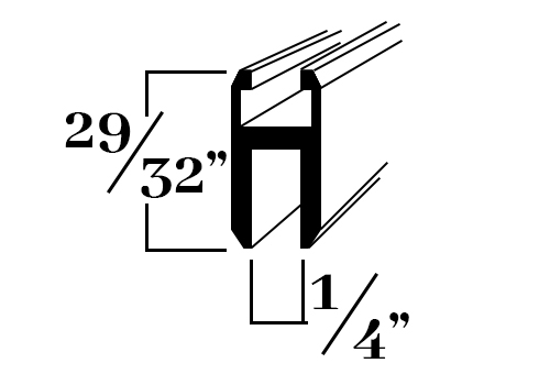 CL808; Sign Frame Extrusion for 1/4″ Signs