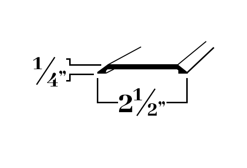 TH2; Threshold 2-1/2″ Wide