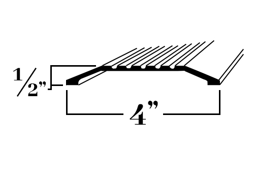 TH4; Threshold 4″ Wide