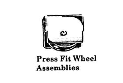 D2970-D2971; Press Fit Roller Wheel Assembly